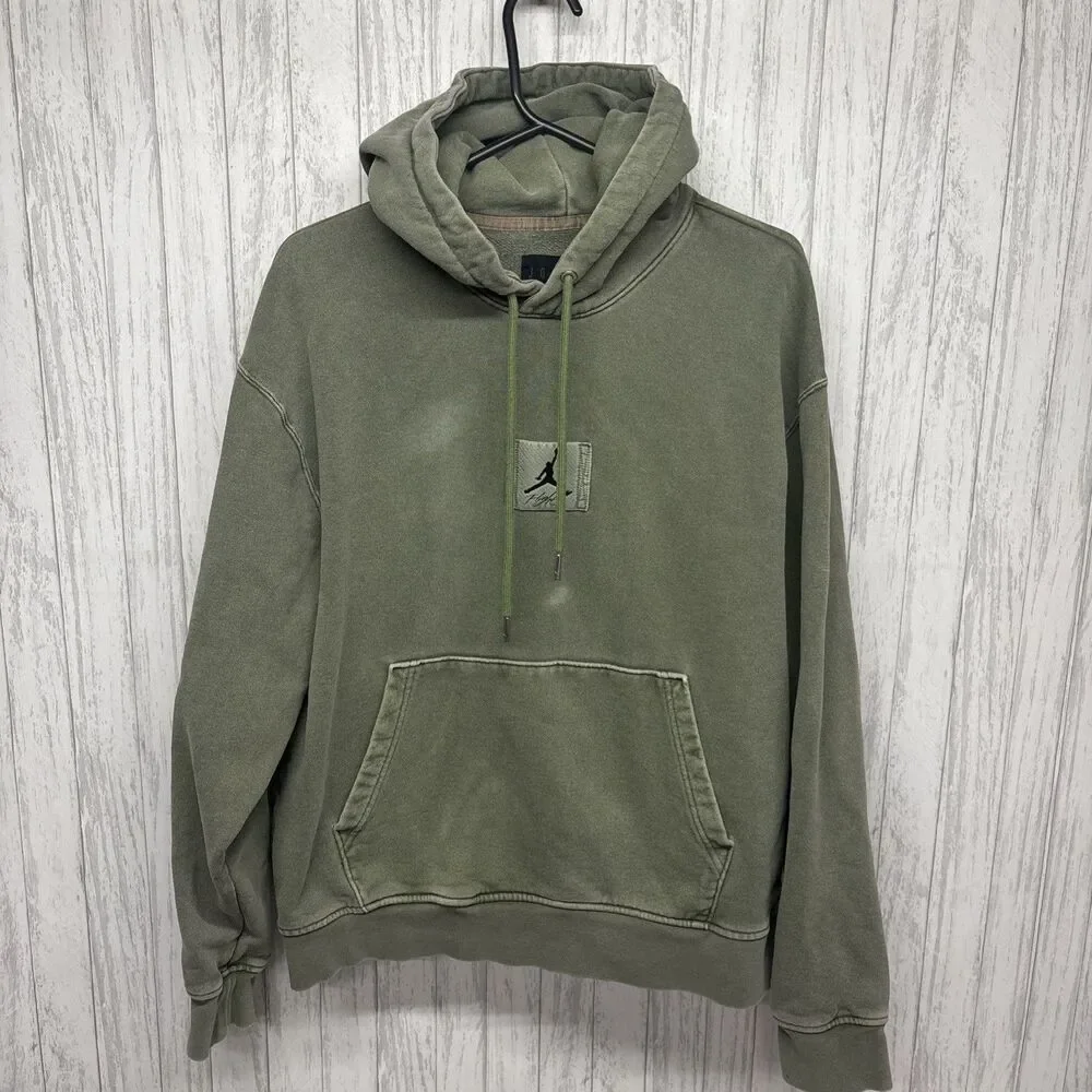 Mens Size M Jordan Flight Washed Pullover Hoodie Flaw